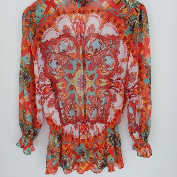 Mushkaby Sienna Rose beaded blouse - Picture 4 of 5